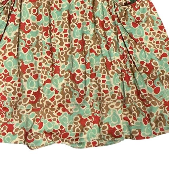 Diane von Furstenberg Silk Skirt 6 Floral Print Elastic Waist Pockets Boho - Picture 7 of 10